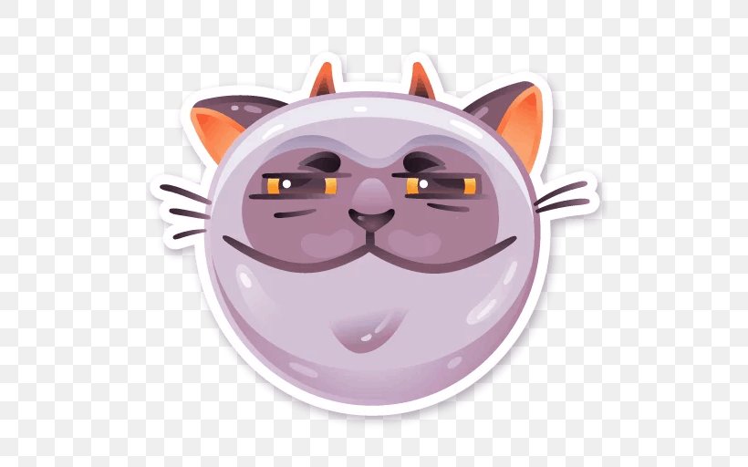 Whiskers Cat Sticker Telegram VKontakte, PNG, 512x512px, 2017, 2018, Whiskers, Cat, Cat Like Mammal Download Free