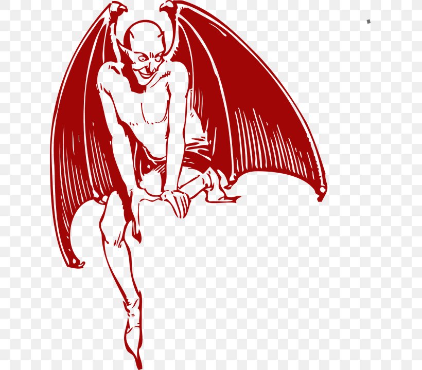 Clip Art Devil Vector Graphics Satan Demon, PNG, 626x720px, Devil, Art, Black And White, Cartoon, Demon Download Free