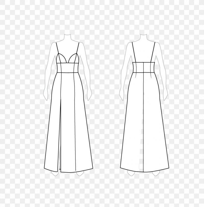 Dress Clothing Fashion Design Pattern, PNG, 944x961px, Dress, Abdomen, Black And White, Clothes Hanger, Clothing Download Free