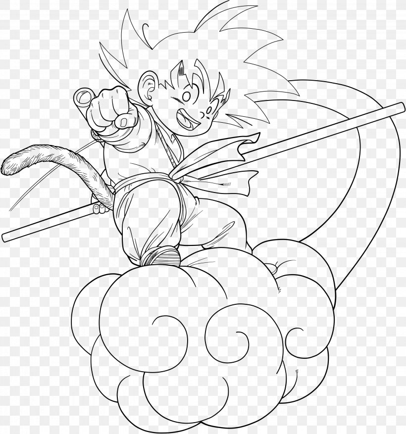 Goku Bulma Dragon Ball Drawing Super Saiyan, PNG, 3085x3300px, Goku, Art, Artwork, Black, Black And White Download Free
