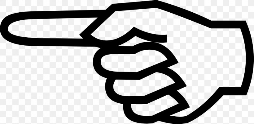 Index Finger Hand Pointing Clip Art, PNG, 981x482px, Index Finger, Black And White, Finger, Fingerprint, Hand Download Free