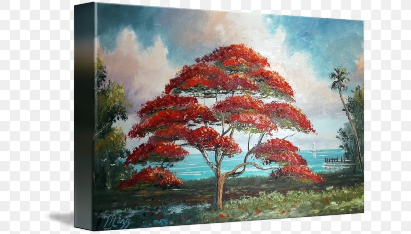 Painting Royal Poinciana Tree Art Current Gallery, PNG, 650x466px, Painting, Acrylic Paint, Art, Artist, Artwork Download Free