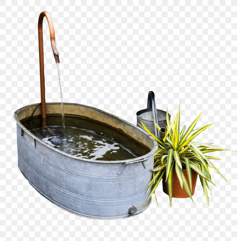 Watering Cans Bucket Garden Water Feature, PNG, 1260x1280px, Watering Cans, Bathtub, Bucket, Cookware And Bakeware, Fountain Download Free