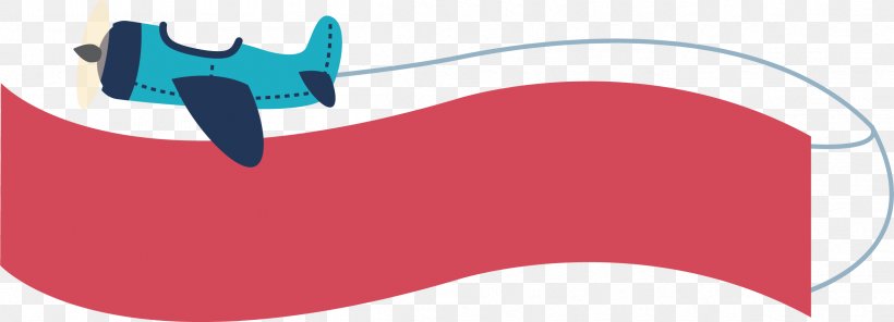 Aircraft Banner Flag Box, PNG, 2401x868px, Airplane, Aircraft, Banner, Brand, Cartoon Download Free