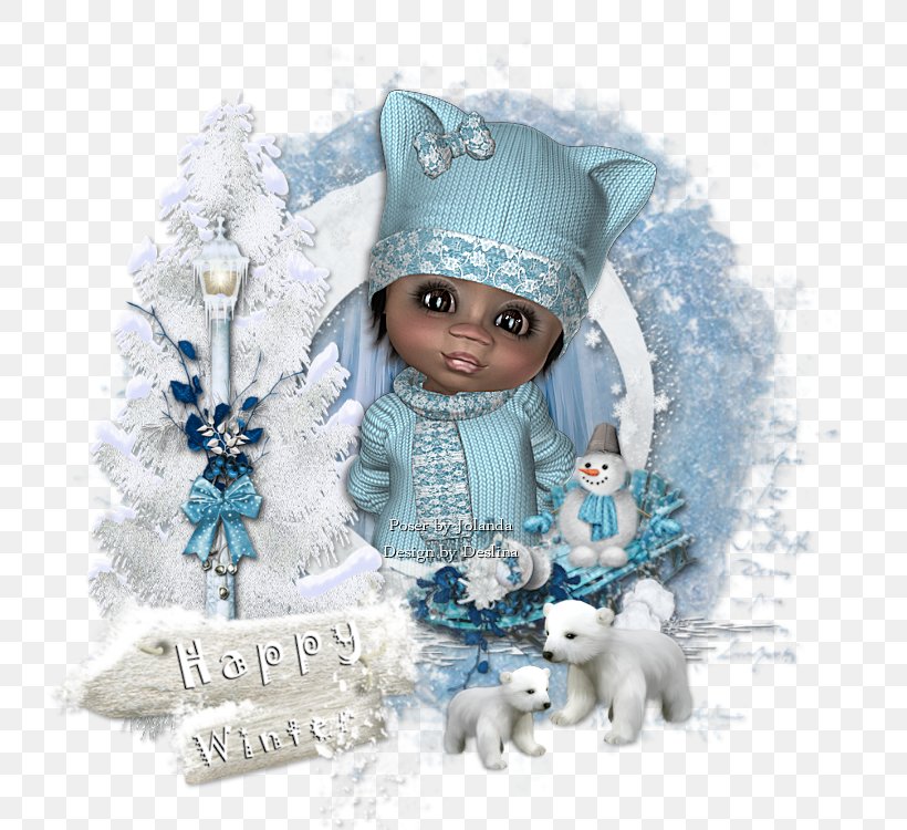 Doll Christmas Ornament Figurine Winter, PNG, 750x750px, Doll, Blue, Christmas, Christmas Ornament, Figurine Download Free