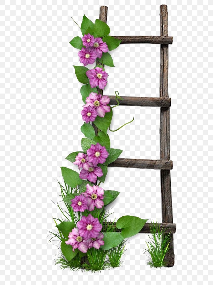 Flower Paper Digital Scrapbooking Ladder, PNG, 564x1097px, Flower, Artificial Flower, Branch, Centerblog, Cut Flowers Download Free