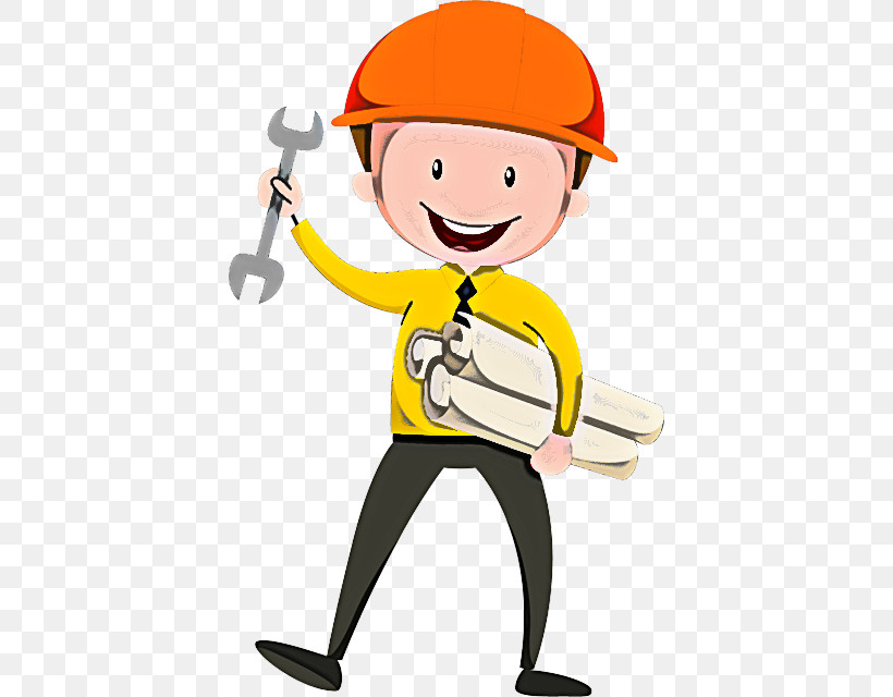 Cartoon Construction Worker Solid Swing+hit Hard Hat, PNG, 400x640px, Cartoon, Construction Worker, Hard Hat, Solid Swinghit Download Free