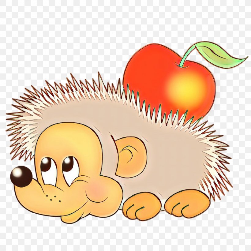 Cartoon Yellow Porcupine Hedgehog Tree, PNG, 1280x1280px, Cartoon, Fruit, Hedgehog, Plant, Porcupine Download Free