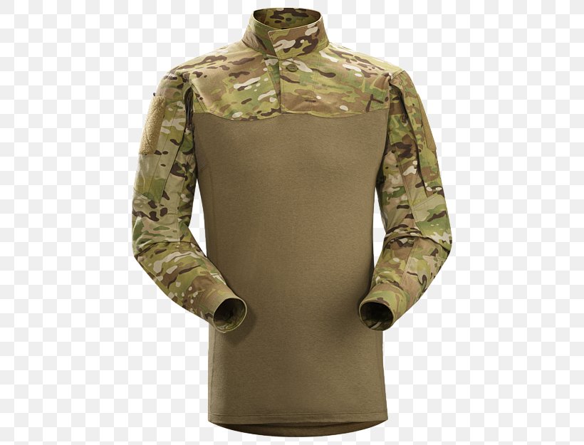 T-shirt MultiCam Army Combat Shirt Arc'teryx, PNG, 450x625px, Tshirt, Army Combat Shirt, Army Combat Uniform, Blouse, Button Download Free