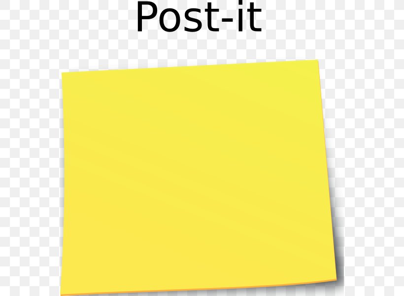 Post-it Note Paper Download Clip Art, PNG, 576x600px, Postit Note, Area, Brand, Color, Drawing Download Free