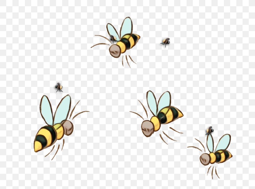Cartoon Bee, PNG, 795x609px, Watercolor, Arthropod, Bee, Blowflies, Bumblebee Download Free