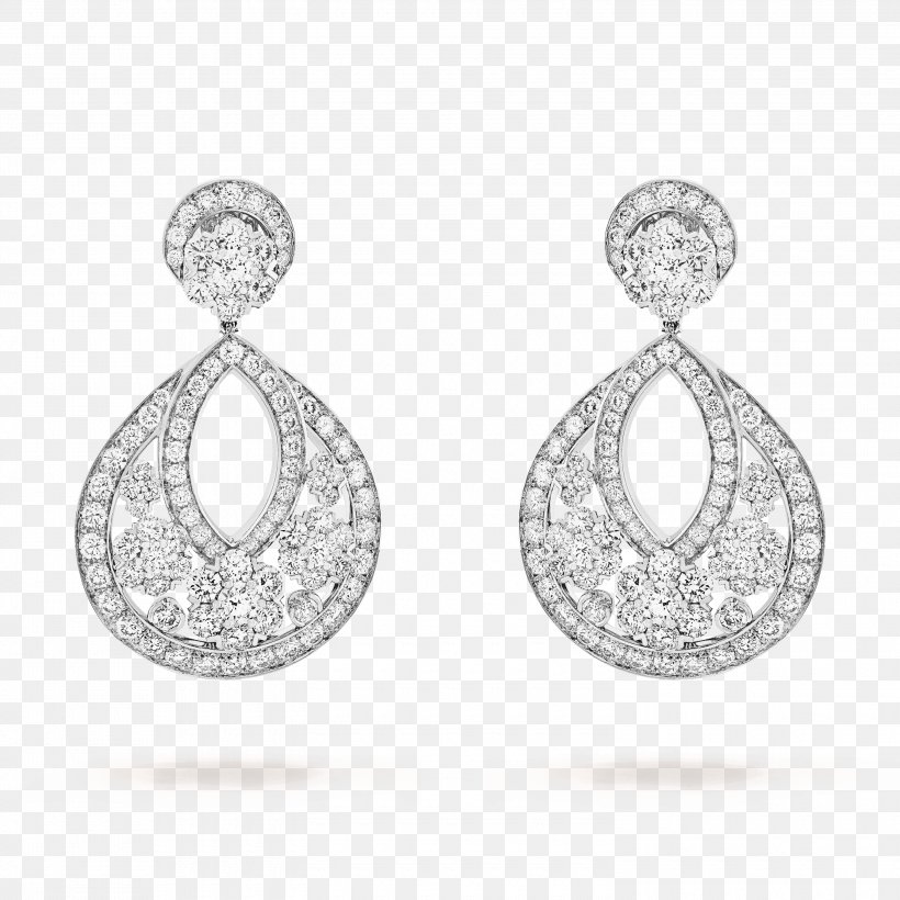 Earring Van Cleef & Arpels Diamond Jewellery Gold, PNG, 3000x3000px, Earring, Body Jewellery, Body Jewelry, Bracelet, Charms Pendants Download Free