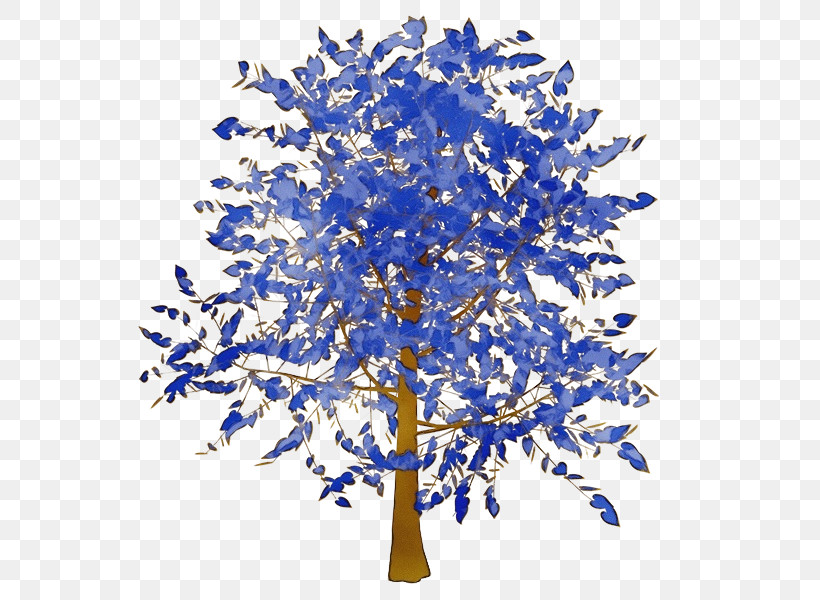 Leaf Tree Twig Cobalt Blue / M Cobalt Blue / M, PNG, 600x600px, Watercolor, Biology, Leaf, Paint, Plant Download Free