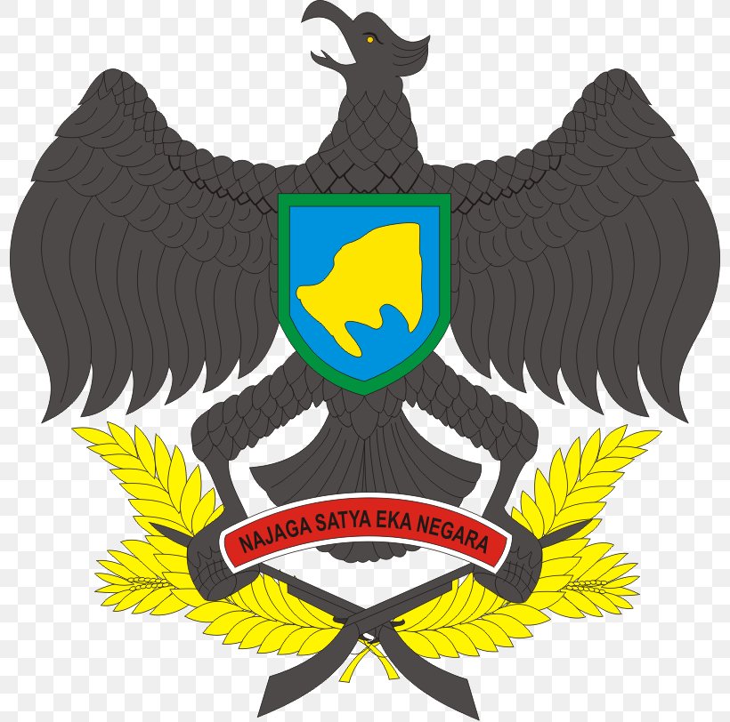 Logo Korem 043/Gatam Subregional Military Command National Emblem Of Indonesia Garuda, PNG, 799x812px, Logo, Beak, Brand, Emblem, Garuda Download Free