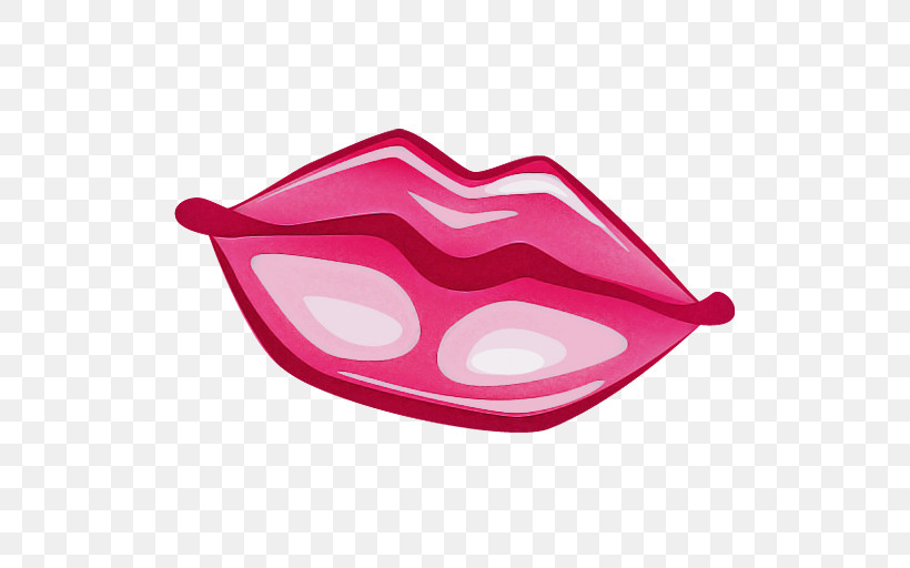 Pink Lip Mouth Nose Headgear, PNG, 512x512px, Pink, Costume, Headgear, Lip, Magenta Download Free