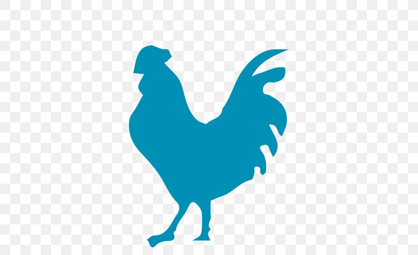 Rooster Clip Art Silhouette Chicken As Food Microsoft Azure, PNG, 500x500px, Rooster, Beak, Bird, Chicken, Chicken As Food Download Free