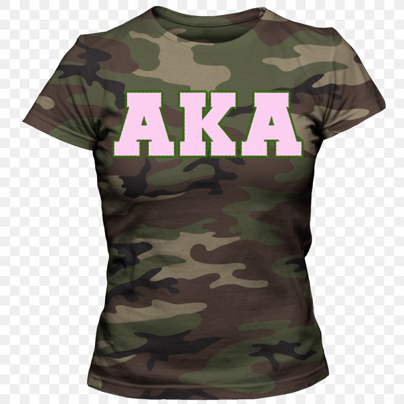 T-shirt Delta Sigma Theta Zeta Phi Beta Alpha Kappa Alpha, PNG, 1024x1024px, Tshirt, Alpha Kappa Alpha, Camouflage, Clothing, Delta Sigma Theta Download Free