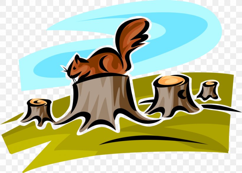 Tree Stump, PNG, 978x700px, Cartoon, Chipmunk, Line Art, Silhouette, Squirrel Download Free