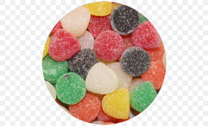 Gumdrop Gummi Candy Gelatin Dessert Jelly Babies Liquorice, PNG, 500x500px, Gumdrop, Candy, Chewing Gum, Chocolate, Chocolate Bar Download Free