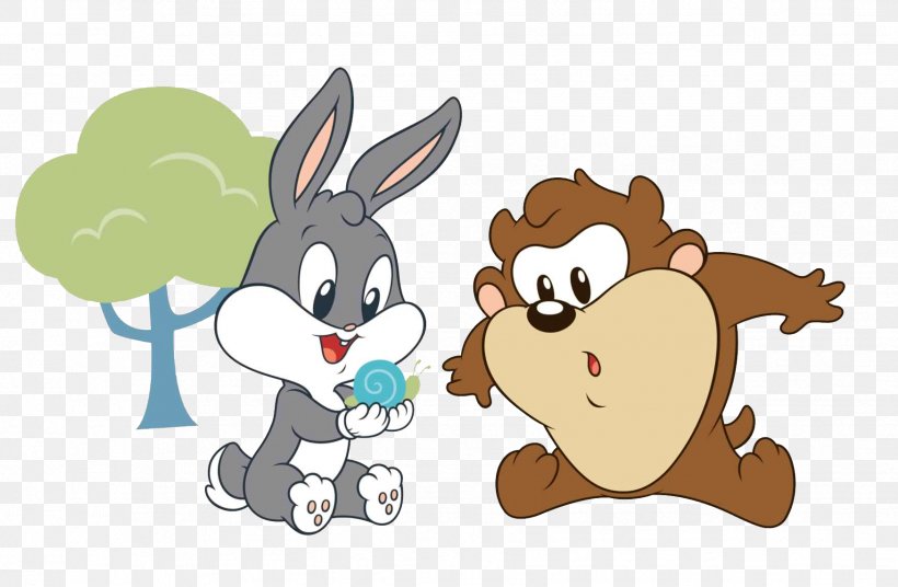 Bugs Bunny & Taz: Time Busters Tasmanian Devil Daffy Duck Tweety, PNG, 1749x1144px, Watercolor, Cartoon, Flower, Frame, Heart Download Free