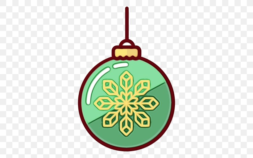 Christmas Ornament, PNG, 512x512px, Watercolor, Christmas Decoration, Christmas Ornament, Green, Holiday Ornament Download Free