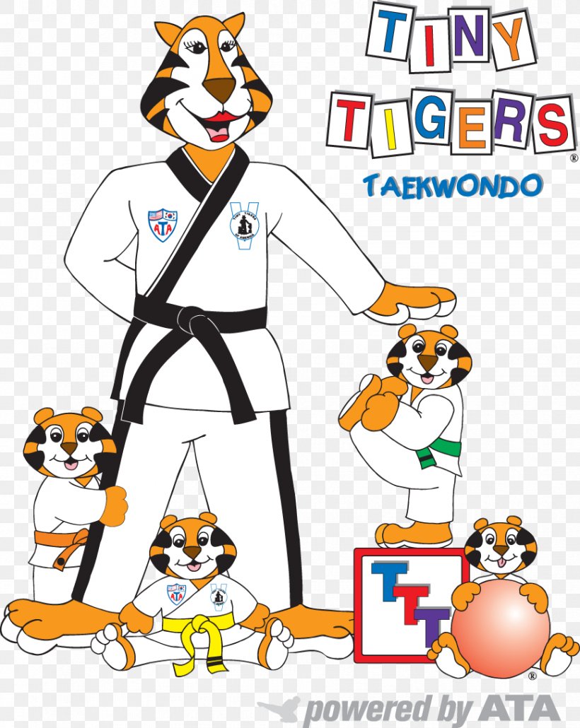 Tiny Tiger Taekwondo ATA Martial Arts, PNG, 867x1090px, Tiger, Area, Artwork, Ata Martial Arts, Black Belt Download Free