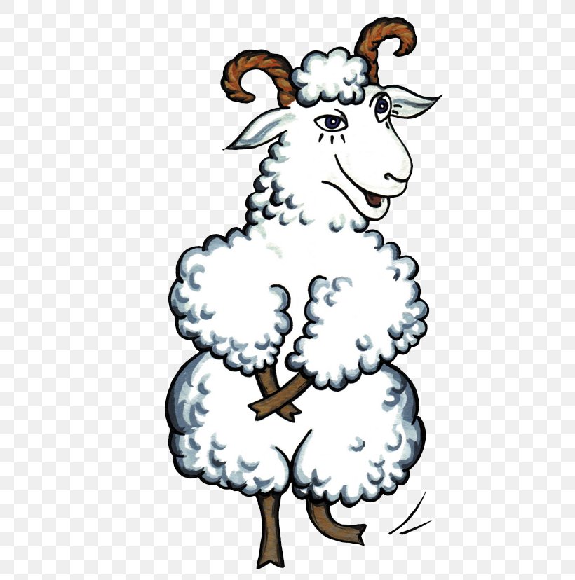 Sheep Goat Clip Art, PNG, 504x828px, Sheep, Art, Cartoon, Comics, Drawing Download Free