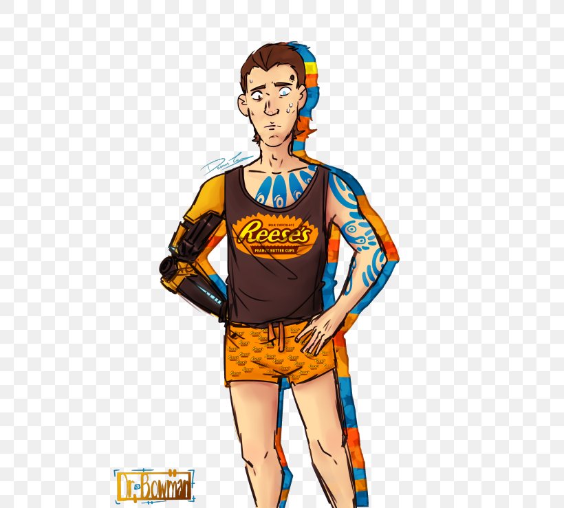 Tales From The Borderlands Reese's Peanut Butter Cups T-shirt Cheerleading Uniforms Pajamas, PNG, 500x739px, Watercolor, Cartoon, Flower, Frame, Heart Download Free