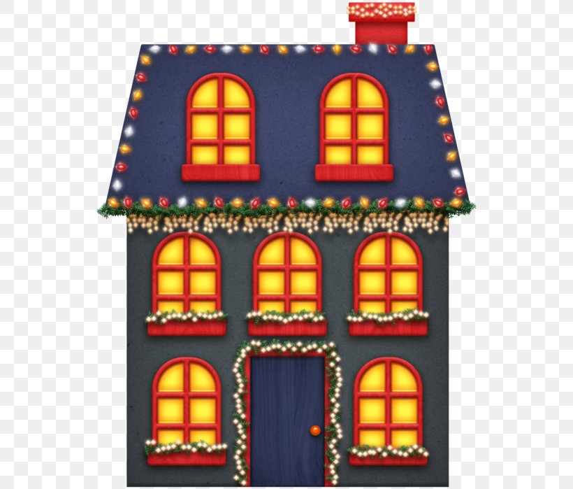 Christmas Lights House Christmas Decoration Clip Art, PNG, 548x699px, Christmas, Blog, Christmas Decoration, Christmas Lights, Christmas Village Download Free