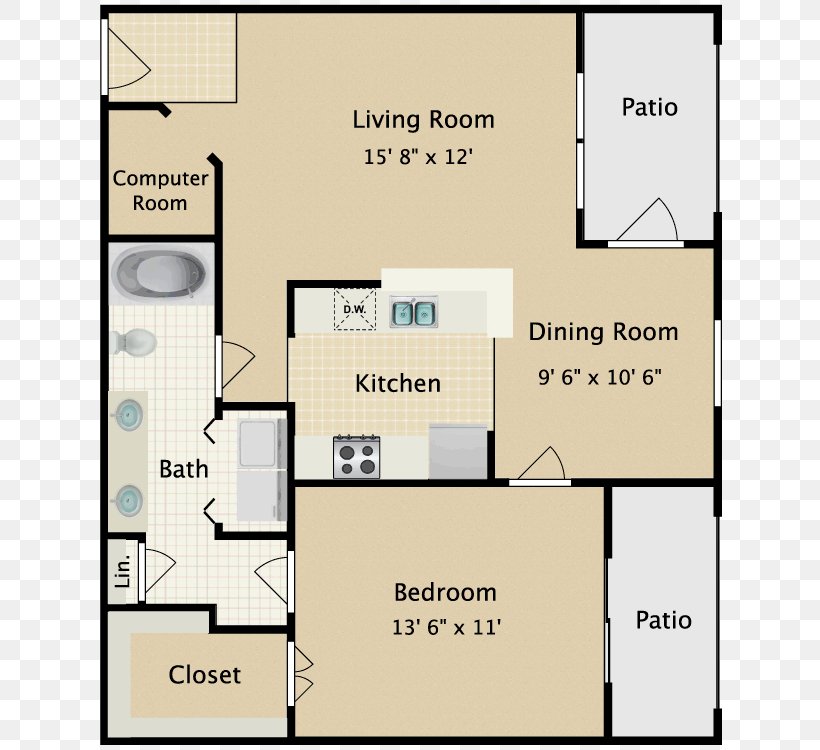 Eagles Landing Floor Plan Apartment Zillow, PNG, 750x750px, Floor Plan, Apartment, Area, Beaumont, Diagram Download Free