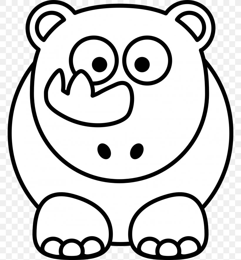 Drawing Hippopotamus Black And White Clip Art, PNG, 768x883px, Watercolor, Cartoon, Flower, Frame, Heart Download Free