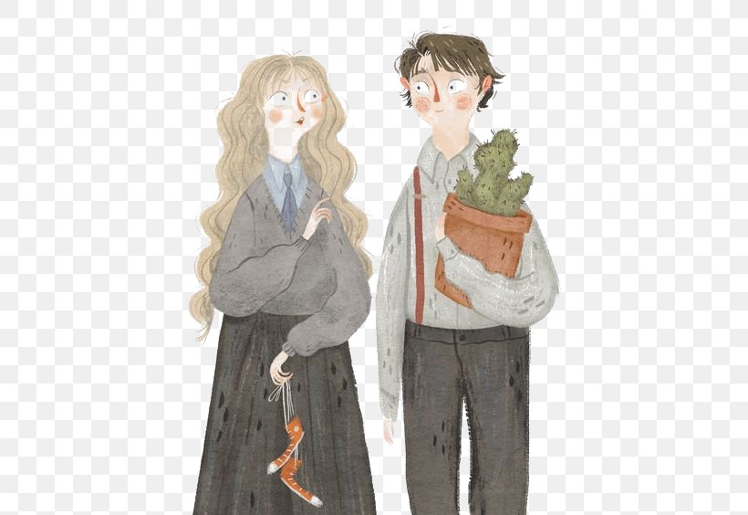 Harry Potter Luna Lovegood Drawing Art Illustration, PNG, 564x564px, Watercolor, Cartoon, Flower, Frame, Heart Download Free