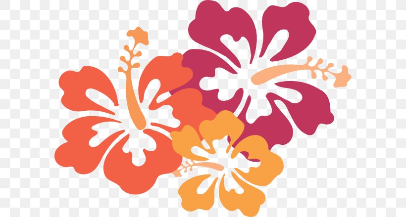 Hawaiian Flower Hibiscus Clip Art, PNG, 600x439px, Hawaii, Flora, Floral Design, Flower, Flower Arranging Download Free