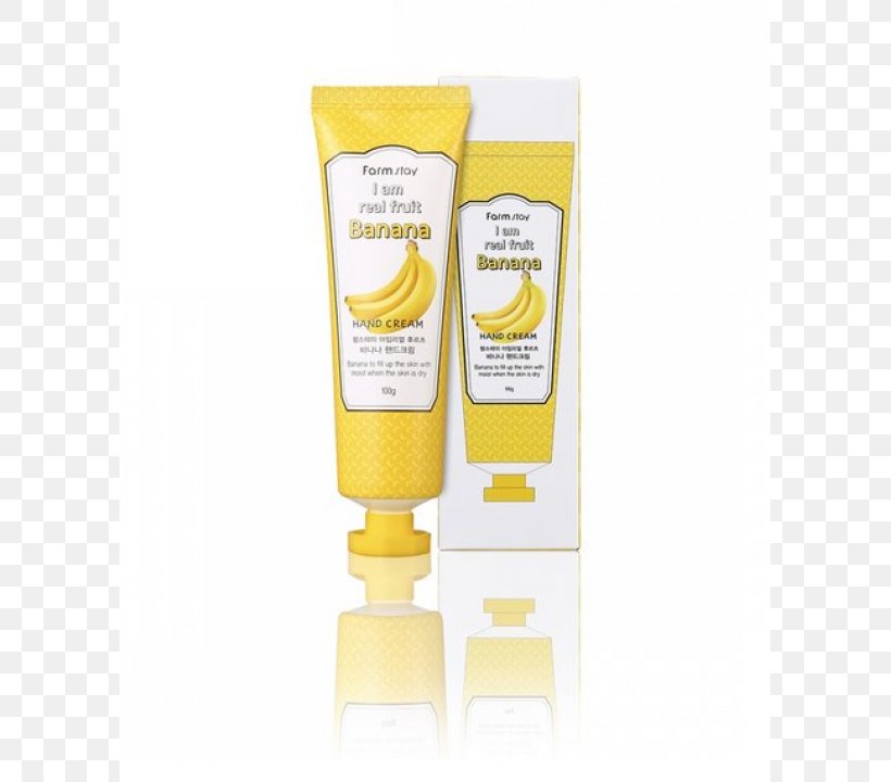 Lotion Cream Sunscreen Cosmetics Banana, PNG, 720x720px, Lotion, Aroma, Banana, Berry, Buttercream Download Free