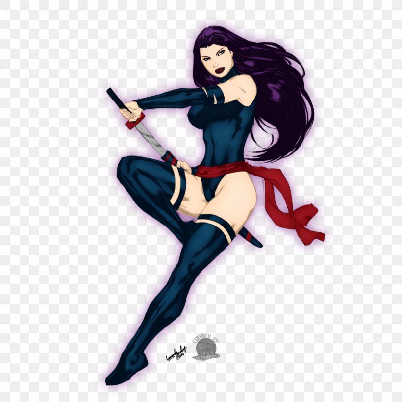 Psylocke Fan Art Comic Book, PNG, 960x960px, Watercolor, Cartoon, Flower, Frame, Heart Download Free