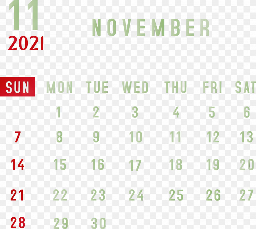 Samsung Font Green Meter, PNG, 3000x2683px, 2021 Monthly Calendar, November 2021 Calendar, Area, Calendar System, Green Download Free