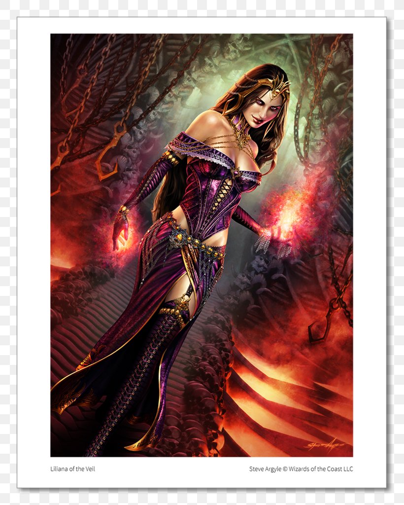 Magic: The Gathering Liliana Of The Veil Liliana Vess Lorwyn, PNG, 819x1024px, Watercolor, Cartoon, Flower, Frame, Heart Download Free