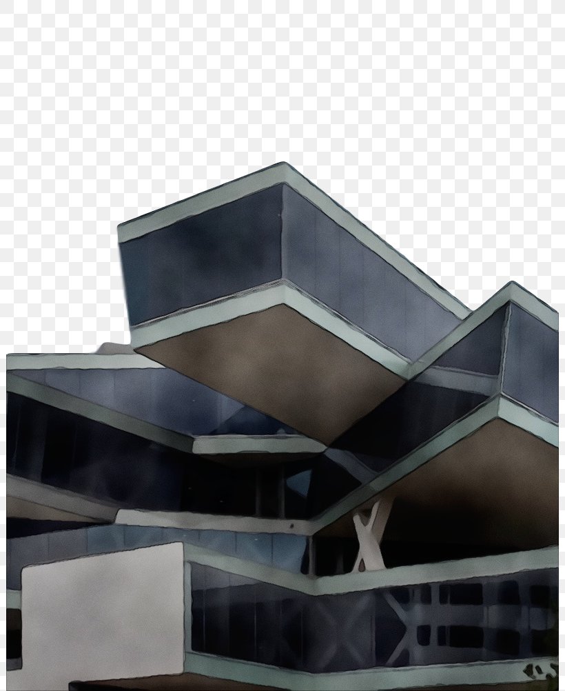 Architecture Brutalist Architecture Daylighting Building Facade, PNG, 802x1002px, Watercolor, Architecture, Brutalist Architecture, Building, Concrete Download Free