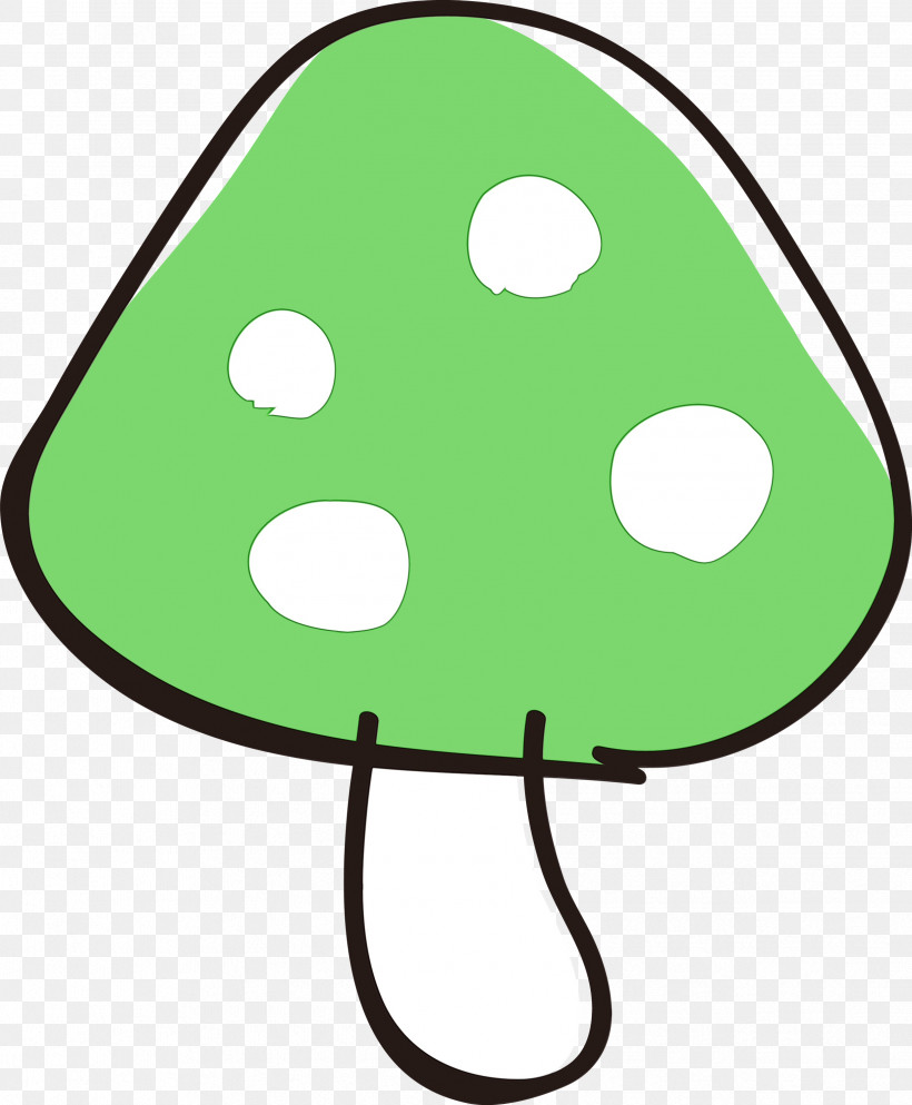 Green, PNG, 2477x3000px, Mushroom, Cartoon Mushroom, Cute, Green, Paint Download Free