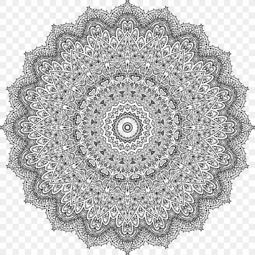 Mandala Coloring Book Symbol, PNG, 2346x2346px, Mandala, Black And White, Buddhism, Carl Gustav Jung, Coloring Book Download Free