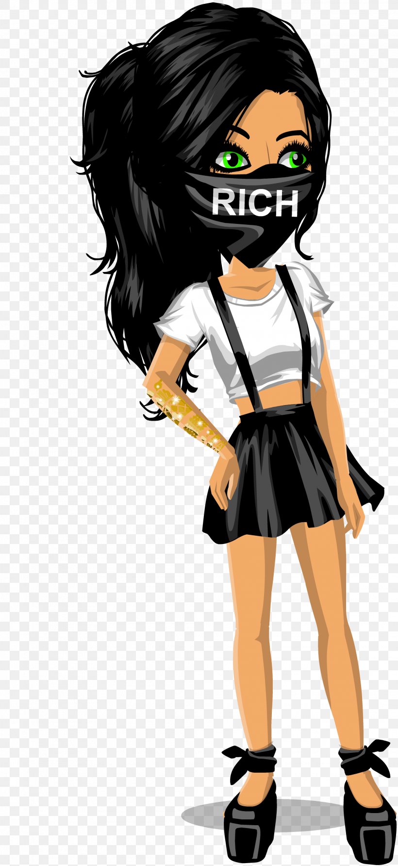 MovieStarPlanet Avatar Character Black Hair, PNG, 2069x4499px, Watercolor, Cartoon, Flower, Frame, Heart Download Free