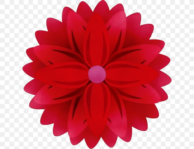 Petal Red Pink Gerbera Flower, PNG, 631x631px, Watercolor, Flower, Gerbera, Hair Accessory, Headband Download Free