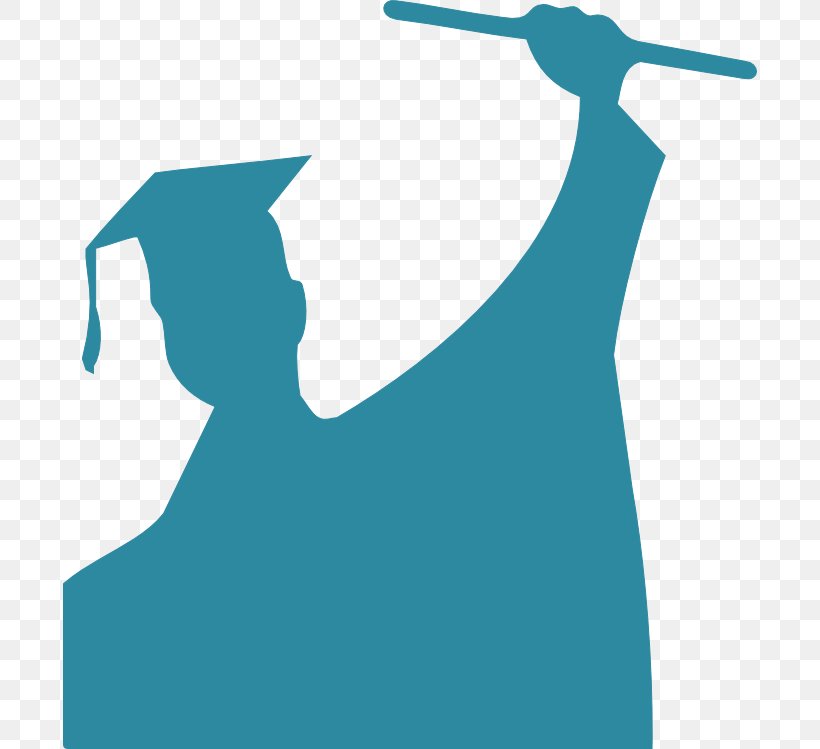 Student Graduation Ceremony Silhouette Clip Art, PNG, 694x749px, Student, Academic Degree, Blue, Clothing, Diploma Download Free
