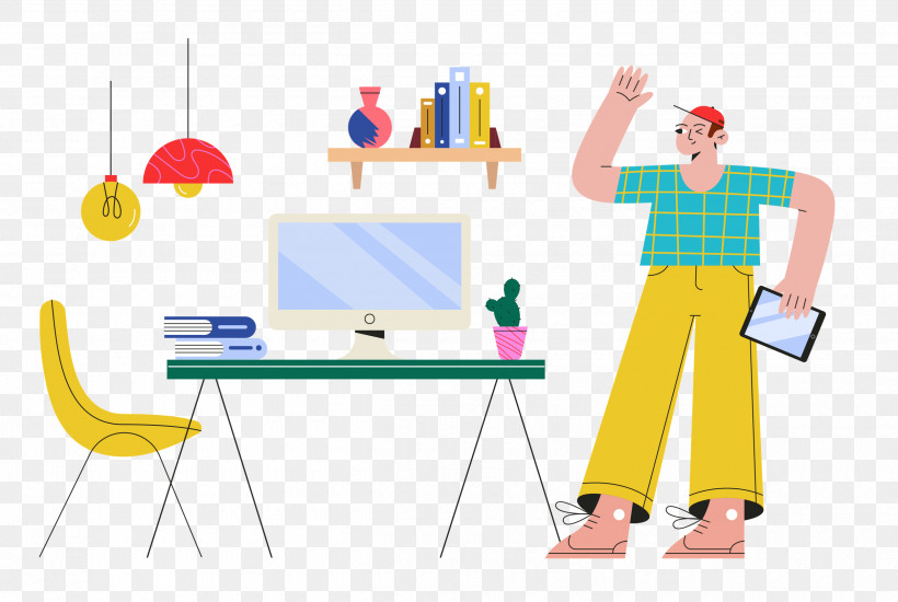 Work Space Working Office, PNG, 2500x1677px, Work Space, Behavior, Easel, Furniture, Human Download Free
