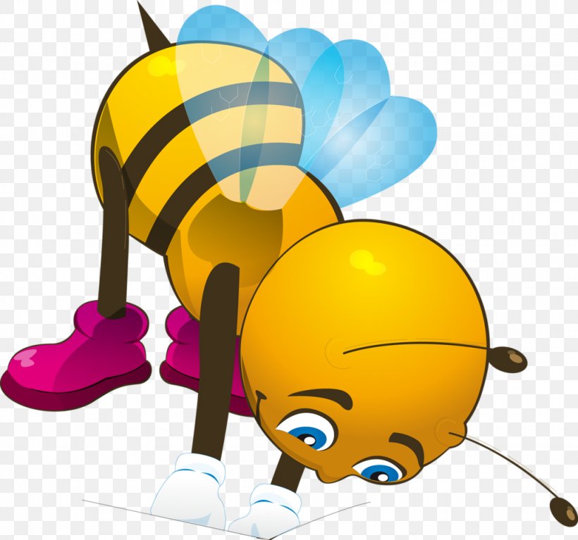 Bee Cartoon, PNG, 1024x958px, Bee, Cartoon, Computer, Insect, Library Download Free