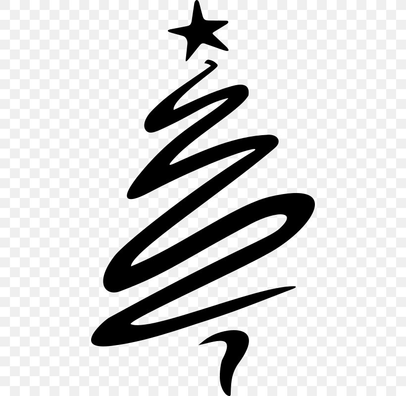 Christmas Tree Christmas Ornament Fir Clip Art, PNG, 452x800px, Christmas Tree, Artwork, Black And White, Christmas, Christmas Lights Download Free