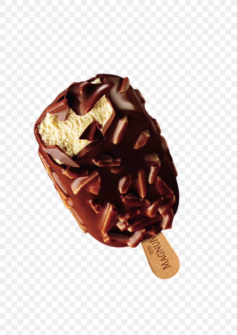 Ice Cream Chocolate Truffle Chocolate Brownie Magnum, PNG, 827x1165px, Ice Cream, Almond, Calippo, Chocolate, Cream Download Free