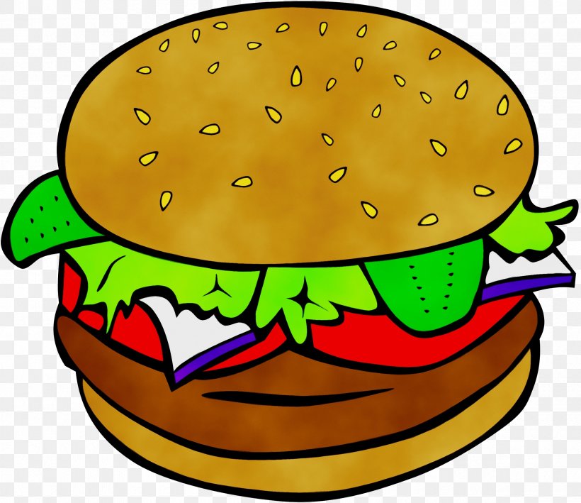 Junk Food Cartoon, PNG, 2400x2078px, Watercolor, Barbecue, Cheeseburger, Fast Food, Finger Food Download Free