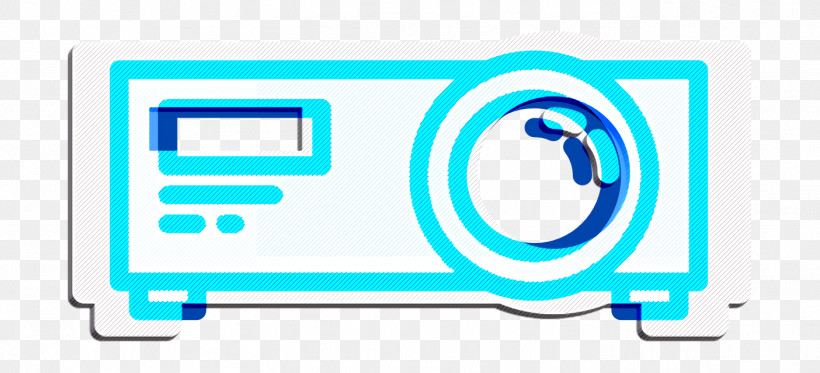 Projector Icon Movie  Film Icon, PNG, 1404x640px, Projector Icon, Aqua, Azure, Blue, Circle Download Free