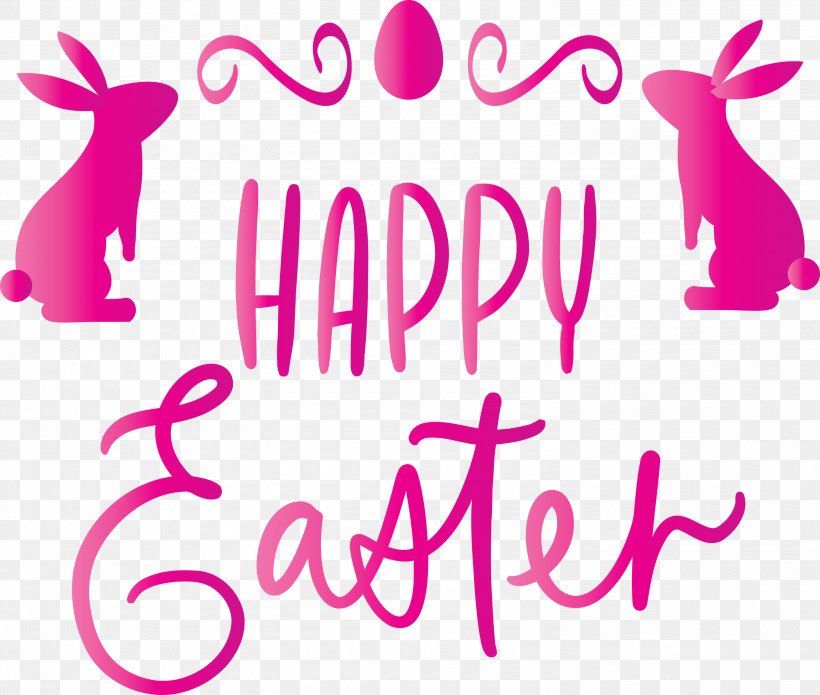 Easter Day Happy Easter Day, PNG, 3000x2544px, Easter Day, Happy, Happy Easter Day, Magenta, Pink Download Free